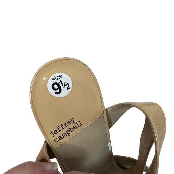 Jeffrey Campbell Amma Platform Slingback Sandal, size 9.5, NWOB, NUDE - Picture 9 of 15